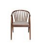 Hanah Home Albero48 Silla de Madera de Haya, Nogal y Beige, 55x77x47 cm